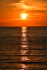 Fototapeta premium sunset over the Italian sea