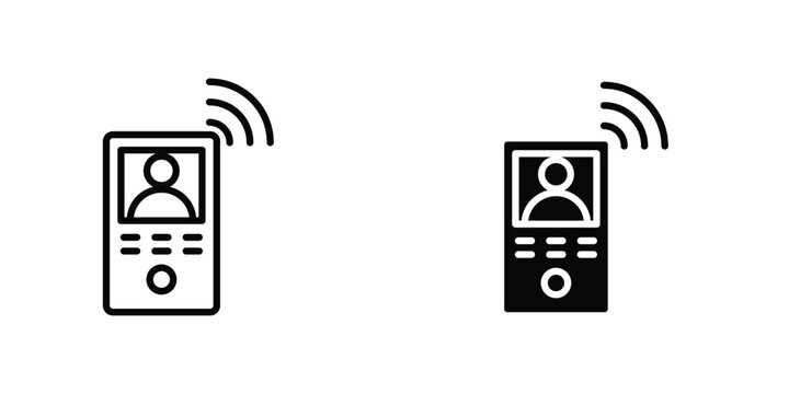 Intercom icons Designs. icon element in trendy styles