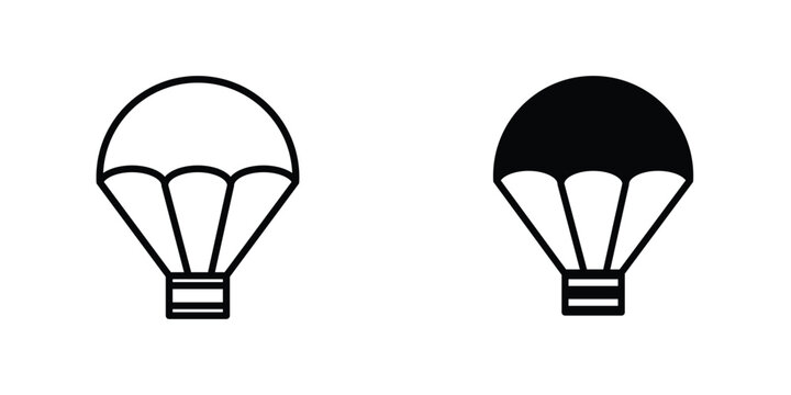 Parachute icons Designs. icon element in trendy styles