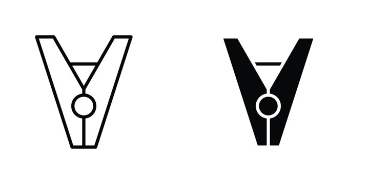Peg icons Designs. icon element in trendy styles