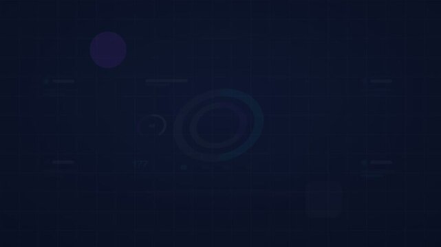 cyan and indigo analytics dashboard flat design animation loop