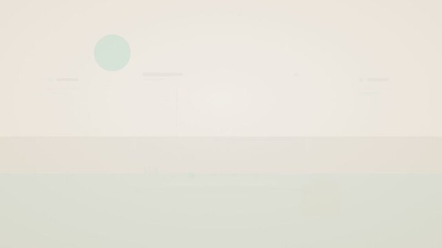 Animated teal analytics dashboard centered tablet flat design loop