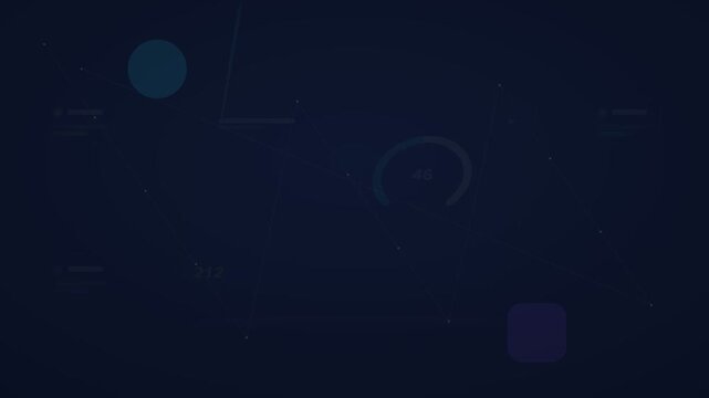 lime and cyan analytics dashboard flat design animation loop