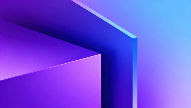 Abstract geometric shapes with purple and blue gradient