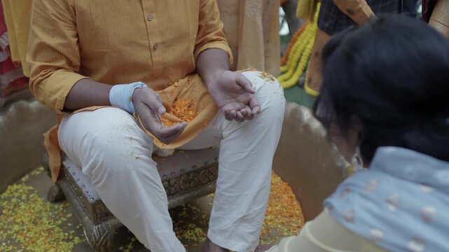 Indian Wedding Rituals with Bride and Groom Performing Sacred Traditions, Pheras, Mandap Ceremony, and Cultural Marriage Customs