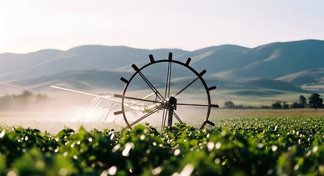 Autonomous Irrigation System Rolling Across Farmland for Efficient Water Management Control