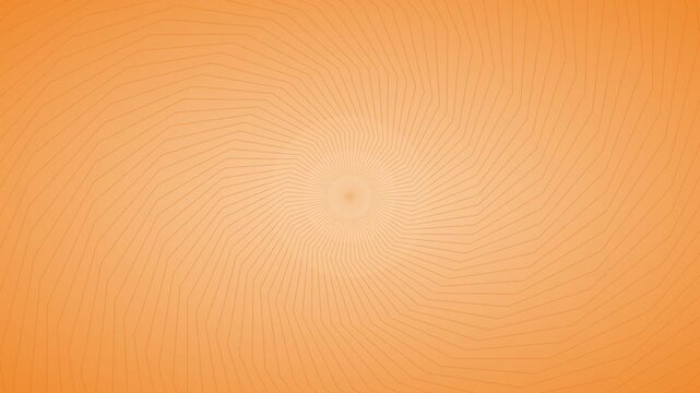Animated orange comic vortex swirl background, pop art halftone speed lines motion loop