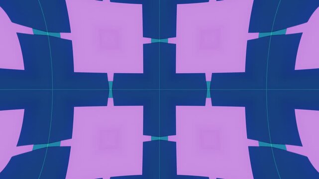 Futuristic Kaleidoscopic Pattern of Vibrant 3D Geometric Elements Creating Dynamic Visual Background