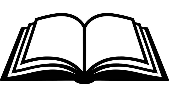 Open book icon PNG Isolated on transparent background