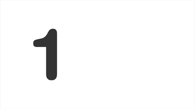 Number 1 Counting One Colorful Apple Educational Animation for Preschool Kids