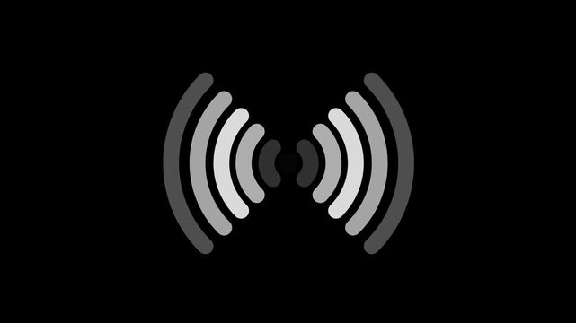Digital radio waves circle diffusion. redio wave white 4k,Multicolor redio wave abstract vector background