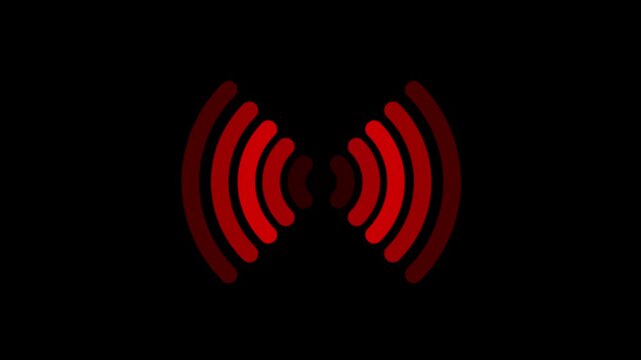 Digital radio waves circle diffusion. redio wave white 4k,Multicolor redio wave abstract vector background