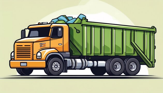 waste pro dumpster trash recycling service provider truck