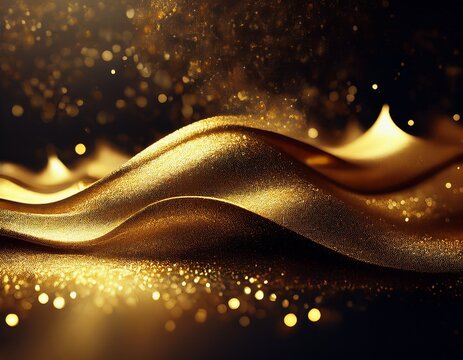 gold glitter effect