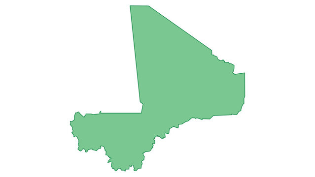 Mali outline green