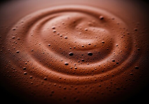 A close-up view of dark, intense coffee foam with thick crema, highlighting the sharp, profound flavor associated with deep bitterness and negative emotions, disappointment, beverage, intense taste