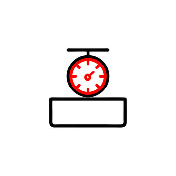 Industrial Scale Icon for Measurement and Logistics