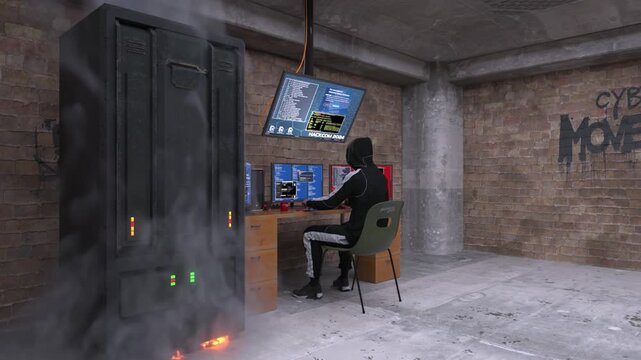 モニタリングルーム　3DCGレンダリング