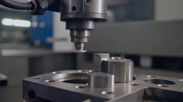 金属プレス機で部品を成形する様子（ハイスピードカメラによるスローモーション）