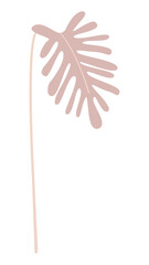 Monstera leaf png pastel illustration, transparent background © Rawpixel.com
