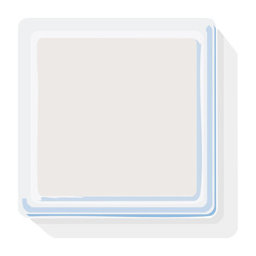 Flat design stack of papers icon on transparent background