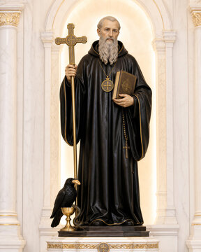 S&atilde;o Bento de N&uacute;rsia - A Cruz Sagrada - Saint Benedict of Nursia