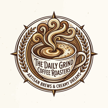 Logo for artisan coffee roasters business.