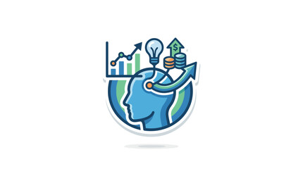 Fototapeta premium Business Innovation and Strategic Growth Concept Icon