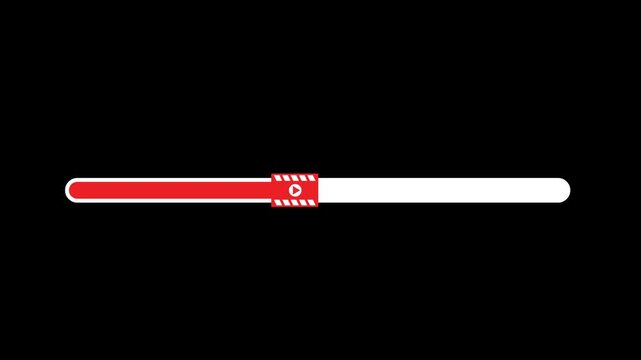 loading bar animation with transparent background video icon