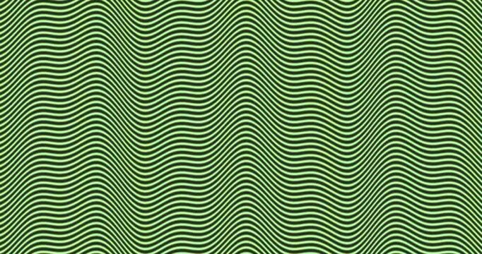 Abstract background with moving parallel purple neon wavy lines, flowing digital ripple pattern design.