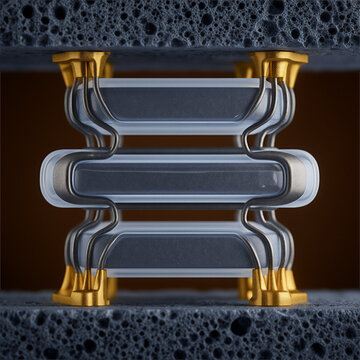 3D Symmetrical Model of Gate-All-Around GAA Transistor Nanosheet Stack Multi Layer Channel and Control Gate Wrap for Advanced Microchip TCAD Simulation