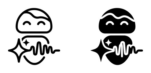 Obraz premium Sparkling clean face icon set for hygiene and beauty apps outline, solid and color styles, white background