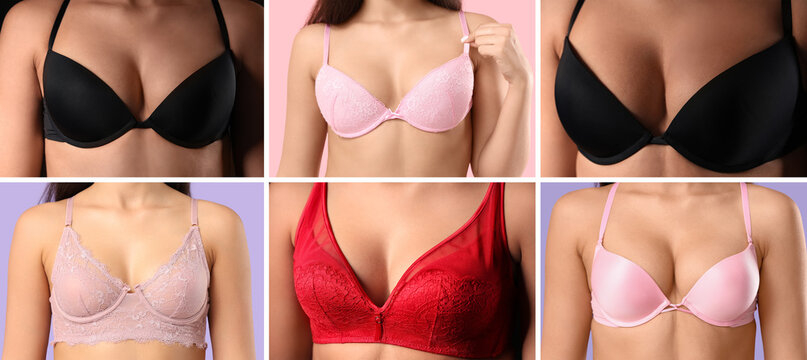 Diverse bra styles and colors for women, lingerie fashion and undergarment comfort, body positivity and self-care
