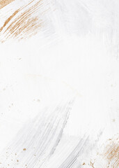 Obraz premium White abstract background, gold glitter border