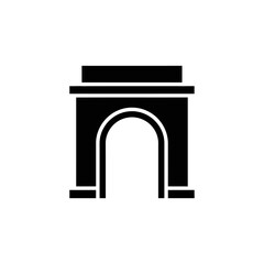 Fototapeta premium Black Archway Silhouette Icon