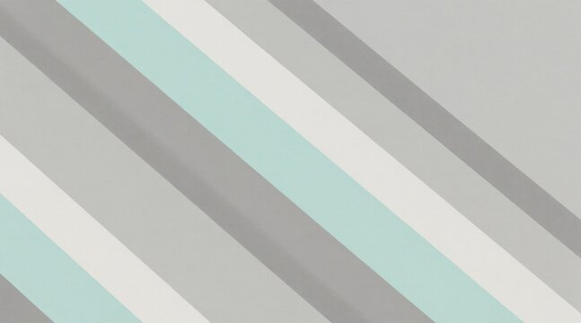 Diagonal stripes in pastel grey, white, and mint green create a modern, clean geometric pattern. The abstract texture offers a minimalist design for backgrounds and digital art. Simple and stylish.