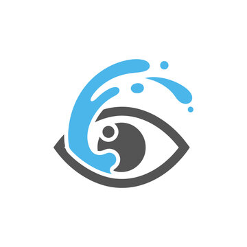 Eye Vision Water Splash Logo