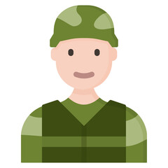 Obraz premium military man in military uniform