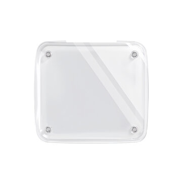 Minimalist transparent smartphone screen protector isolated on transparent background