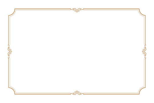 classic simple elegant frame ornament