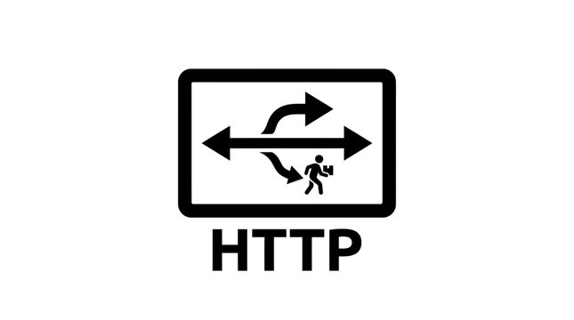 HTTP Protocol Icon: Data Transfer, Network Connection, Web Service