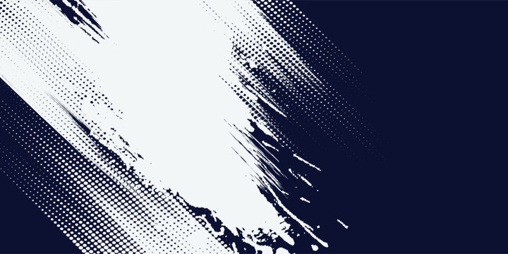 Dots halftone white \u0026 blue color pattern gradient grunge texture background. Dots pop art comics sport style vector illustration