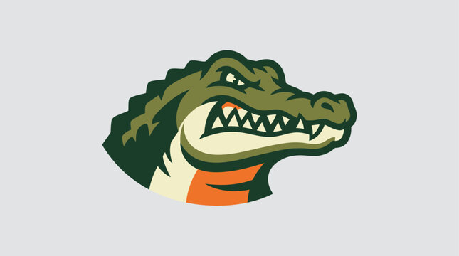 Florida Gators athletic logo mascot head.