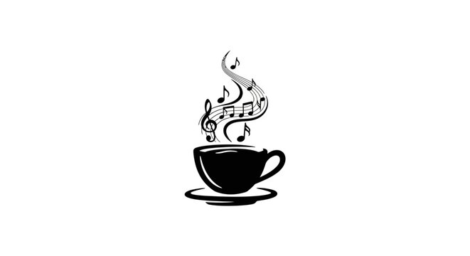 Steaming hot coffee cup icon.