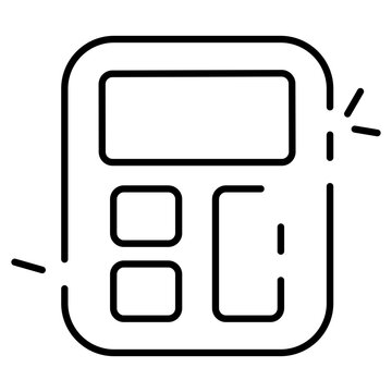 A premium download icon of number cruncher, calculator