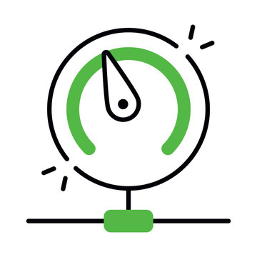 Unique design icon of speedometer 