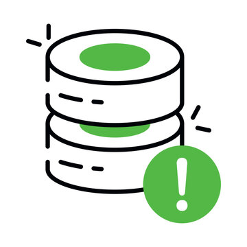 A unique design icon of database error 