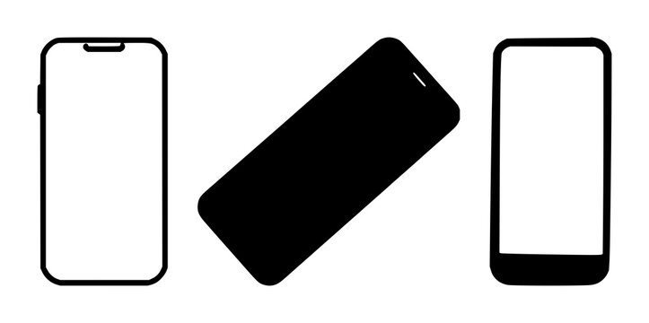 Multi-factor authentication mobile phone icon set with solid black icon on white background featuring multi-factor authentication, mobile phone, icon with security and protection
