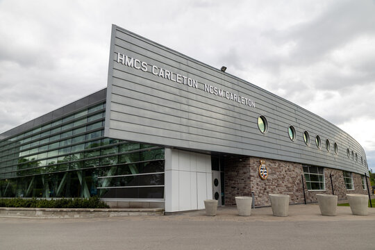 Ottawa, Canada - May 28, 2026: HMCS Carleton, land-based naval training establishment for the Royal Canadian Navy Reserve in Ottawa, Ontario