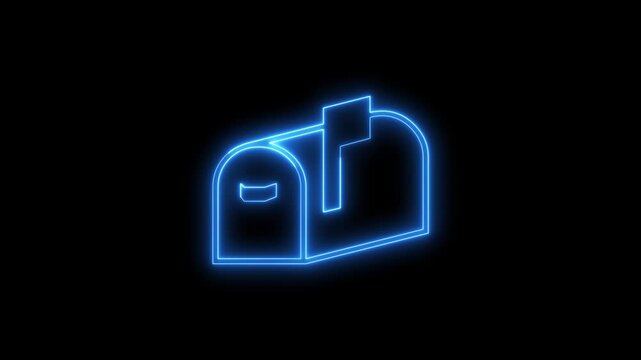 Animated number 13 neon light glowing on black background, motion graphic.